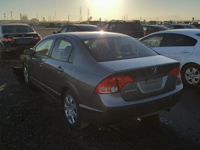 JHMFA16526S002134 - 2006 HONDA CIVIC LX GRAY photo 3