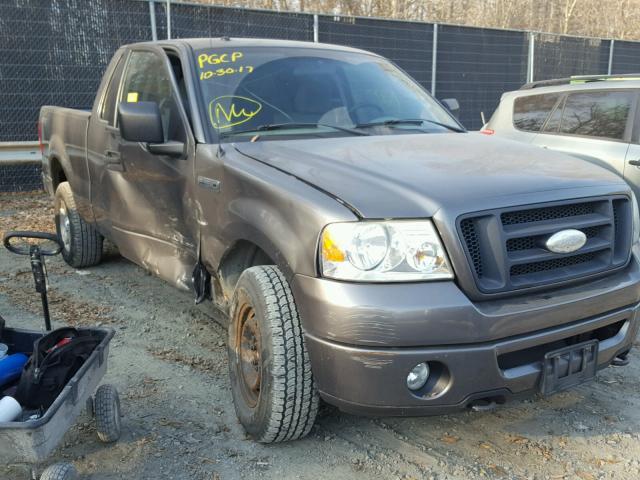 1FTRX14W56NA40044 - 2006 FORD F150 GRAY photo 1