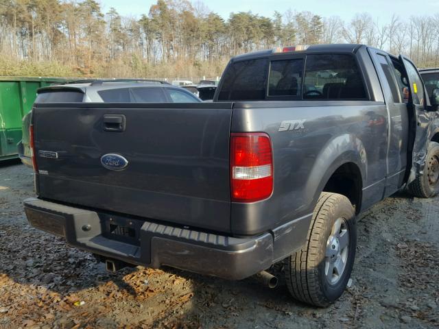 1FTRX14W56NA40044 - 2006 FORD F150 GRAY photo 4