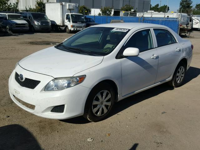 1NXBU4EE2AZ262682 - 2010 TOYOTA COROLLA BA WHITE photo 2