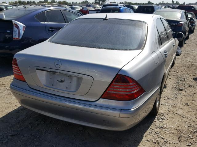 WDBNG70J54A413775 - 2004 MERCEDES-BENZ S 430 GRAY photo 4