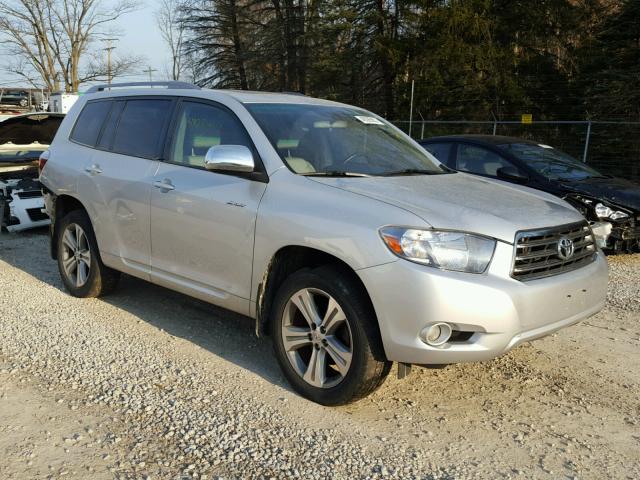 JTEES43A382050656 - 2008 TOYOTA HIGHLANDER SILVER photo 1