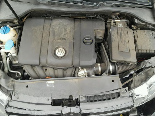 WVWDB7AJ3AW394524 - 2010 VOLKSWAGEN GOLF BLACK photo 7