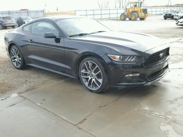 1FA6P8TH1F5374818 - 2015 FORD MUSTANG BLACK photo 1