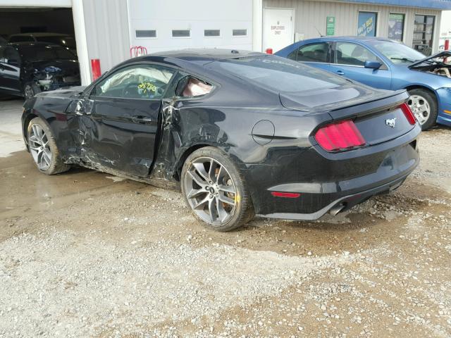 1FA6P8TH1F5374818 - 2015 FORD MUSTANG BLACK photo 3
