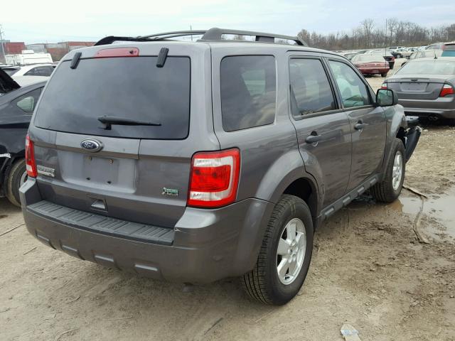 1FMCU9DG6AKC16966 - 2010 FORD ESCAPE XLT GRAY photo 4