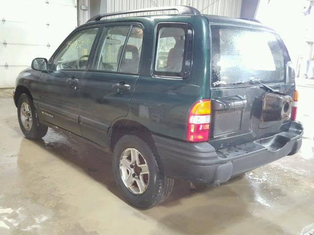 2CNBJ13C136946228 - 2003 CHEVROLET TRACKER GREEN photo 3