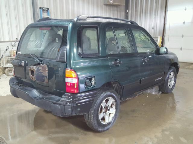 2CNBJ13C136946228 - 2003 CHEVROLET TRACKER GREEN photo 4