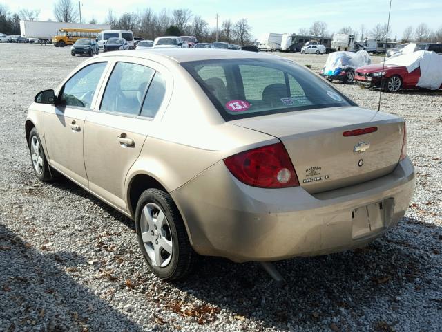 1G1AL58F477161950 - 2007 CHEVROLET COBALT LT GOLD photo 3