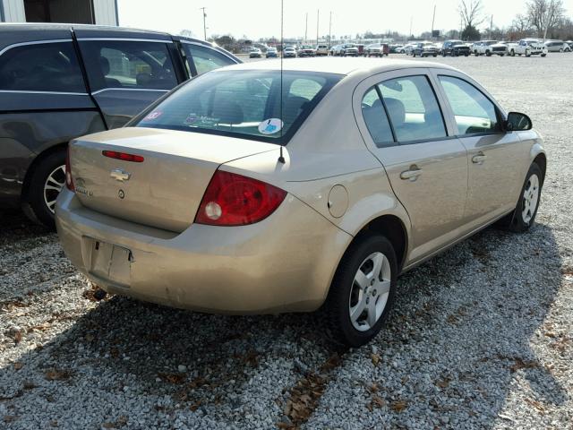 1G1AL58F477161950 - 2007 CHEVROLET COBALT LT GOLD photo 4