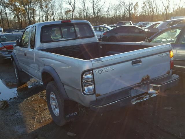 5TEWN72N91Z723201 - 2001 TOYOTA TACOMA XTR SILVER photo 3