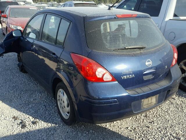 3N1BC13E57L453253 - 2007 NISSAN VERSA S BLUE photo 3