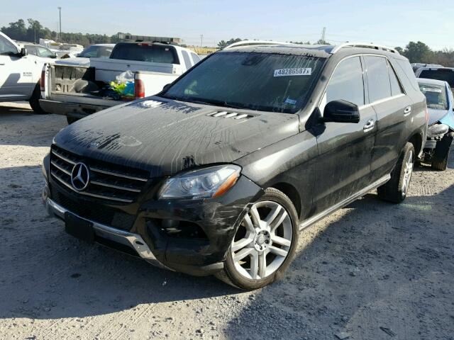 4JGDA5JB3EA299881 - 2014 MERCEDES-BENZ ML 350 BLACK photo 2