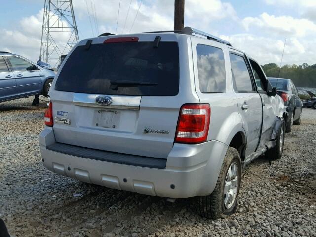 1FMCU49339KC21367 - 2009 FORD ESCAPE HYB SILVER photo 4