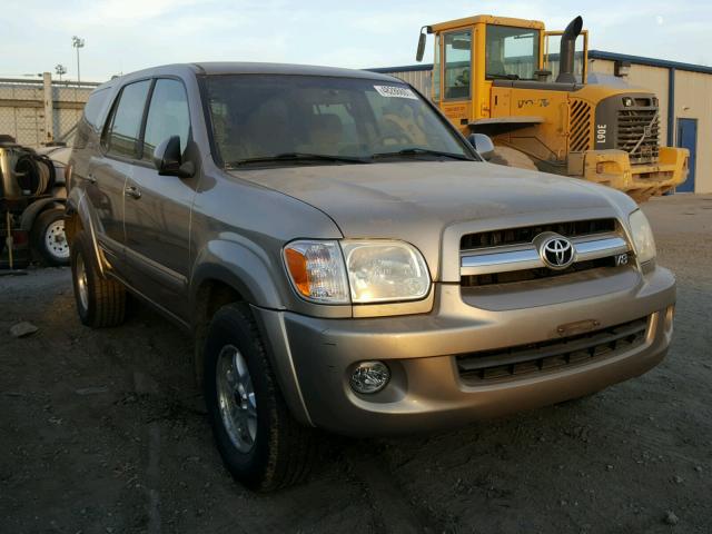 5TDBT44A25S243887 - 2005 TOYOTA SEQUOIA SR GOLD photo 1