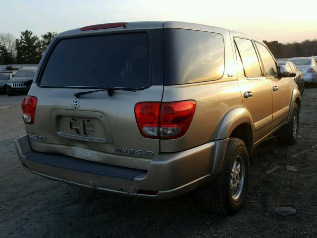 5TDBT44A25S243887 - 2005 TOYOTA SEQUOIA SR GOLD photo 4