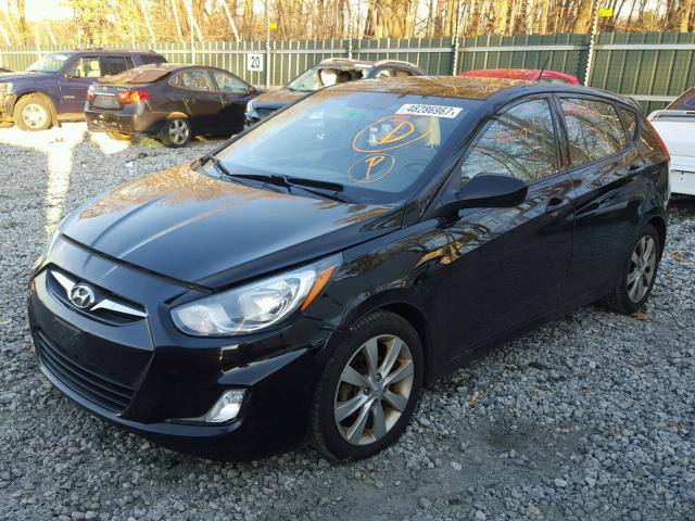 KMHCU5AE1CU048236 - 2012 HYUNDAI ACCENT GLS BLACK photo 2