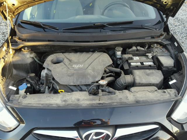 KMHCU5AE1CU048236 - 2012 HYUNDAI ACCENT GLS BLACK photo 7