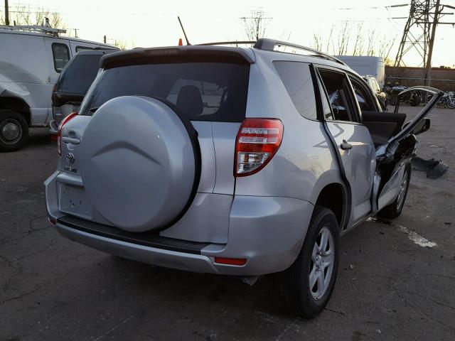 2T3ZF4DV5CW157168 - 2012 TOYOTA RAV4 SILVER photo 4