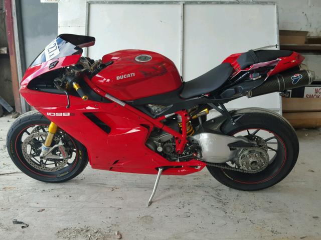 ZDM1XBEW47B001700 - 2007 DUCATI 1098 BASE RED photo 9