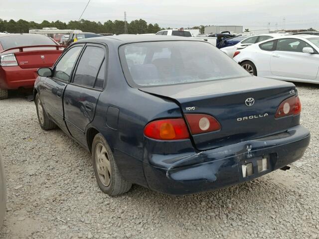 1NXBR12E82Z620650 - 2002 TOYOTA COROLLA CE BLUE photo 3