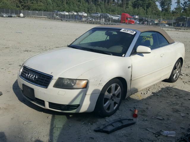 WAUAC48H46K005189 - 2006 AUDI A4 1.8 CAB WHITE photo 2