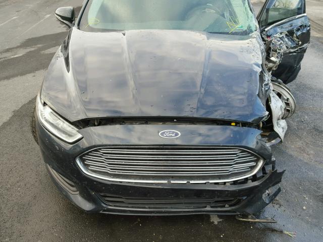 3FA6P0H76ER213295 - 2014 FORD FUSION SE BLACK photo 7