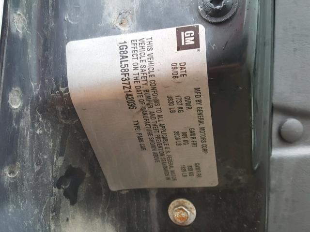 1G8AL58F37Z142036 - 2007 SATURN ION LEVEL WHITE photo 10