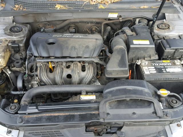 5NPET46C78H392513 - 2008 HYUNDAI SONATA GLS GRAY photo 7