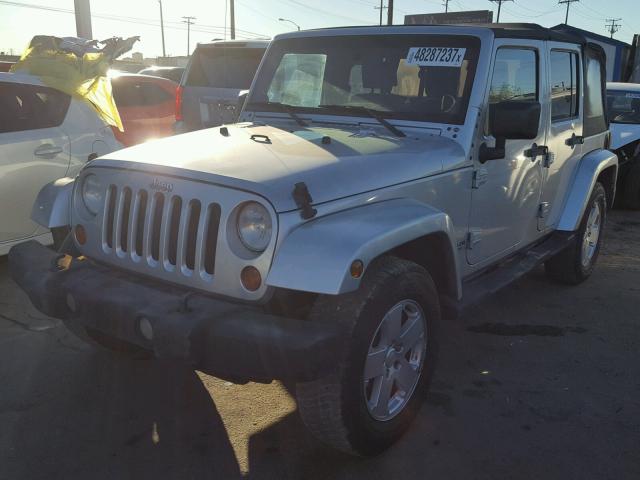 1J8GB59157L205865 - 2007 JEEP WRANGLER S SILVER photo 2