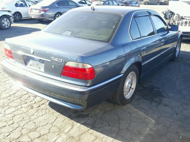 WBAGG83491DN83389 - 2001 BMW 740 I AUTO CHARCOAL photo 4