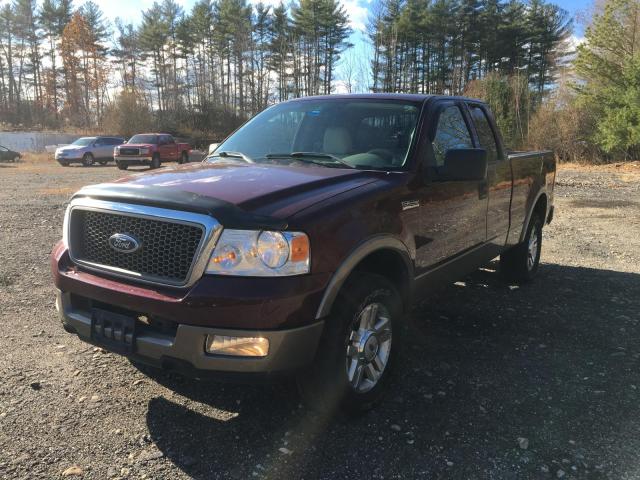 1FTPX14504FA43875 - 2004 FORD F150 BURGUNDY photo 1