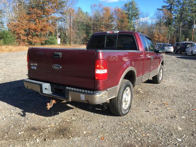 1FTPX14504FA43875 - 2004 FORD F150 BURGUNDY photo 3