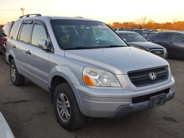 2HKYF18514H531773 - 2004 HONDA PILOT EXL SILVER photo 1