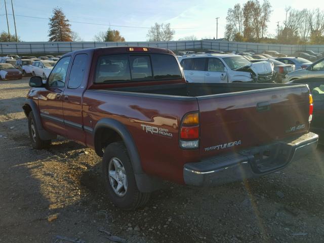 5TBBT44181S157857 - 2001 TOYOTA TUNDRA ACC BURGUNDY photo 3