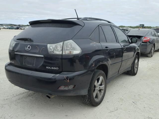 JTJGA31U140005466 - 2004 LEXUS RX 330 BLACK photo 4