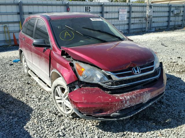 5J6RE3H58BL034743 - 2011 HONDA CR-V EX RED photo 1