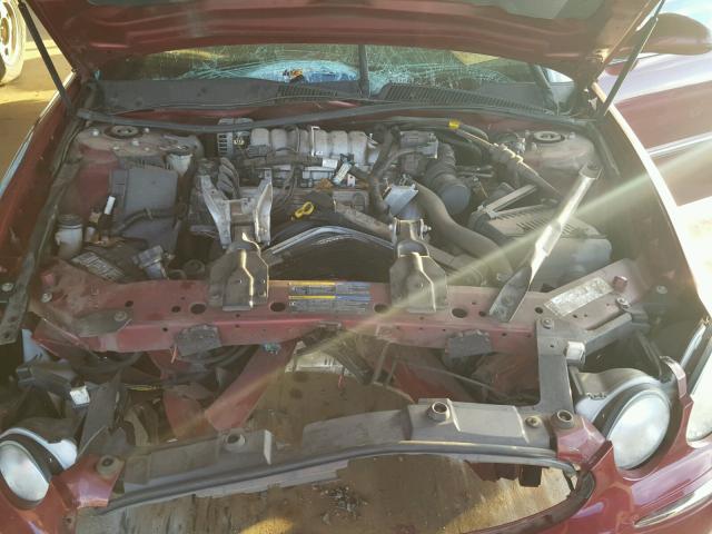 2G4WD562751195283 - 2005 BUICK LACROSSE C RED photo 7