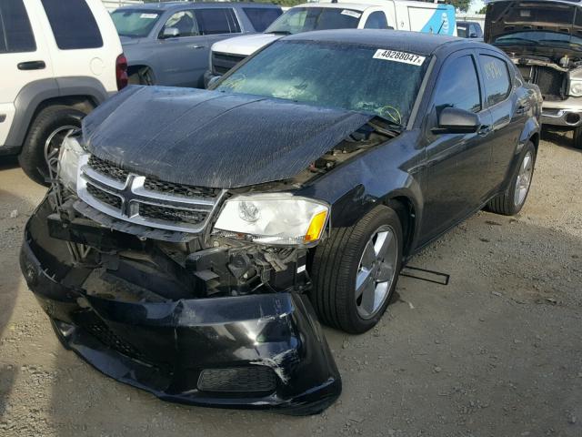 1B3BD1FB1BN572262 - 2011 DODGE AVENGER MA BLACK photo 2