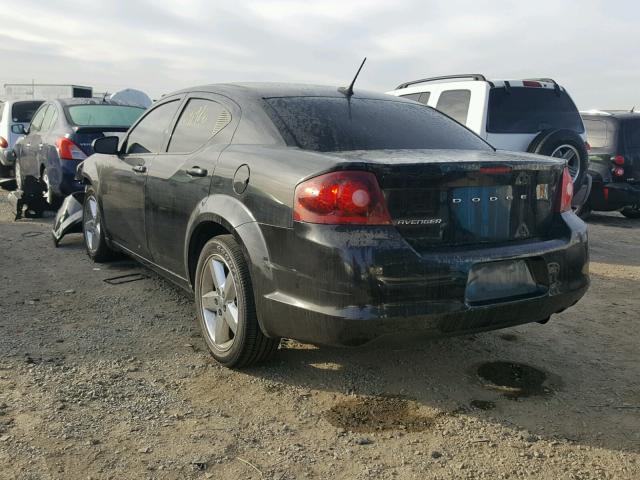 1B3BD1FB1BN572262 - 2011 DODGE AVENGER MA BLACK photo 3