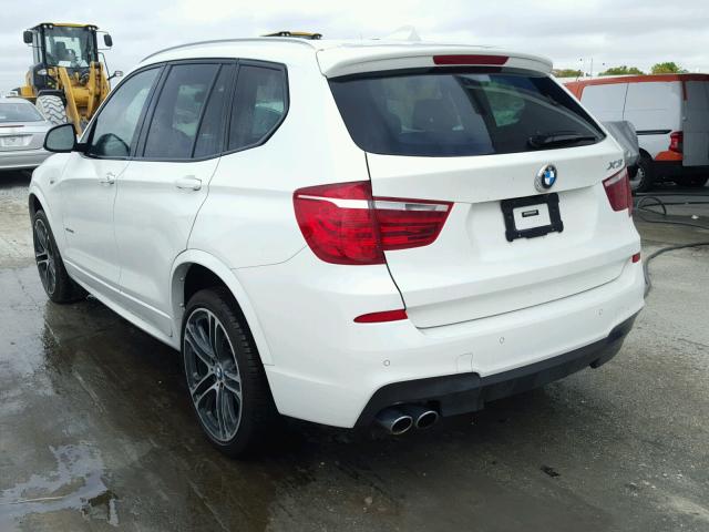 5UXWZ7C51H0U44787 - 2017 BMW X3 SDRIVE2 WHITE photo 3