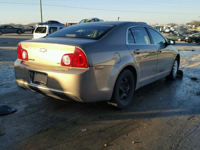 1G1ZG57B68F221966 - 2008 CHEVROLET MALIBU LS TAN photo 4