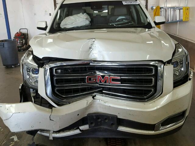 1GKS2BKC9FR105537 - 2015 GMC YUKON SLT WHITE photo 7