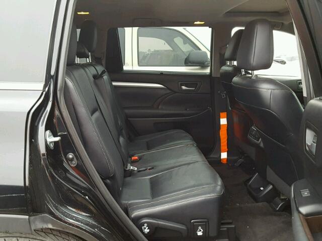 5TDKKRFHXFS079235 - 2015 TOYOTA HIGHLANDER BLACK photo 6