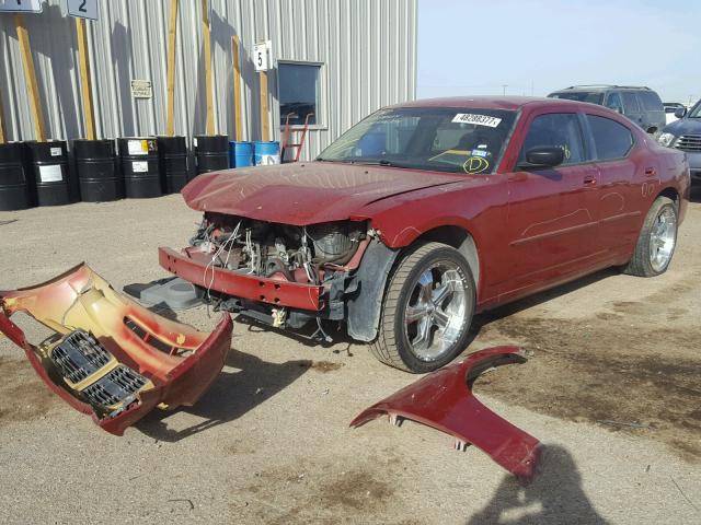 2B3KA43R36H238017 - 2006 DODGE CHARGER SE RED photo 2