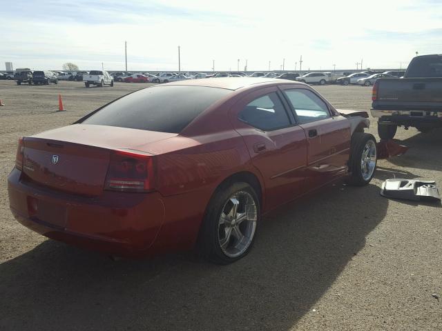 2B3KA43R36H238017 - 2006 DODGE CHARGER SE RED photo 4