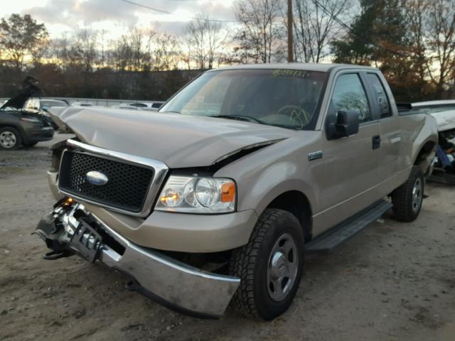 1FTRX14W97NA80905 - 2007 FORD F150 BEIGE photo 2