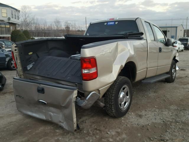 1FTRX14W97NA80905 - 2007 FORD F150 BEIGE photo 4