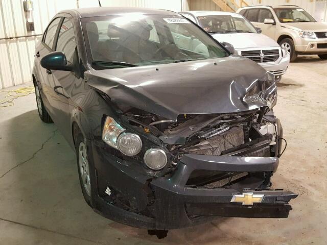 1G1JA5EH4E4140185 - 2014 CHEVROLET SONIC LS GRAY photo 1