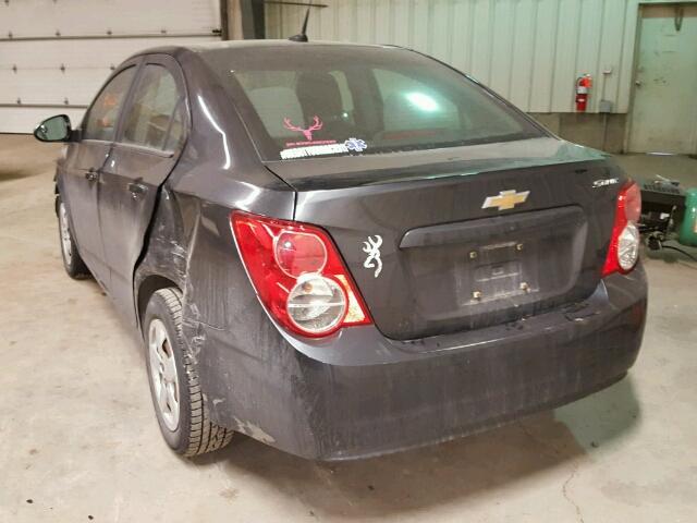 1G1JA5EH4E4140185 - 2014 CHEVROLET SONIC LS Մոխրագույն լուսանկար 3